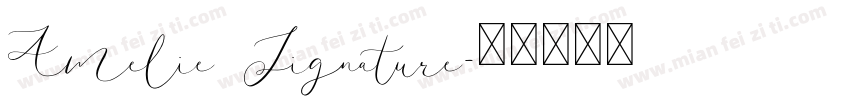 Amelie Signature字体转换